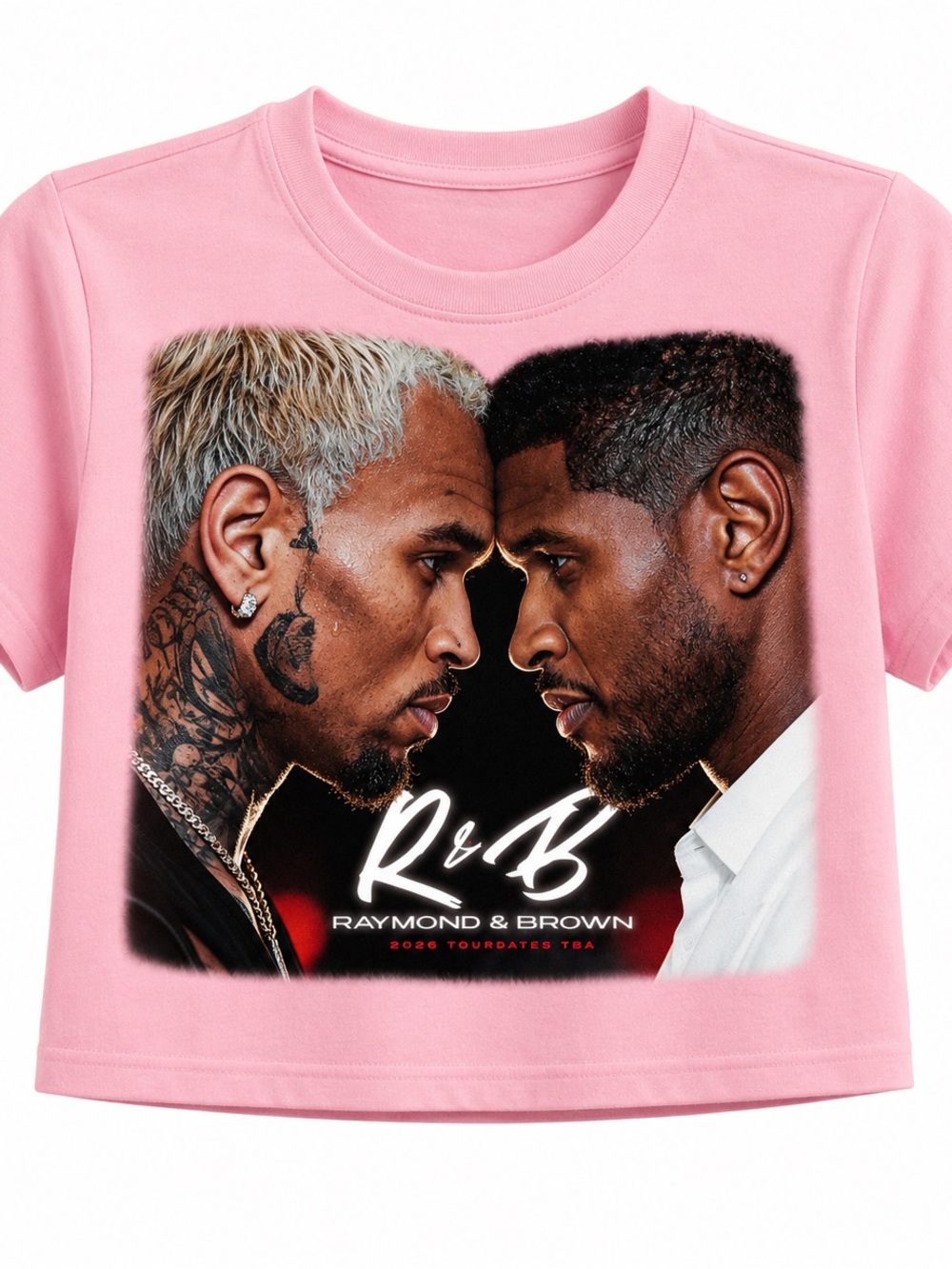 R&B Raymond & Brown Concert Tee in Royal blue, Pink, White, Yellow, also Black